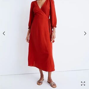 Madewell wrap dress L